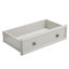Rangement à 6 tiroirs pour chambre à coucher beige - Armoire spacieuse avec mécanisme de basculement et poignées en métal dans la commode