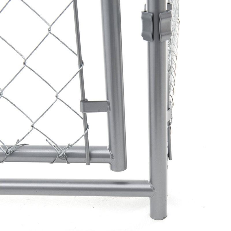 Lucky Dog Heavy Duty Galvanized Steel Chain Link Dog Kennel