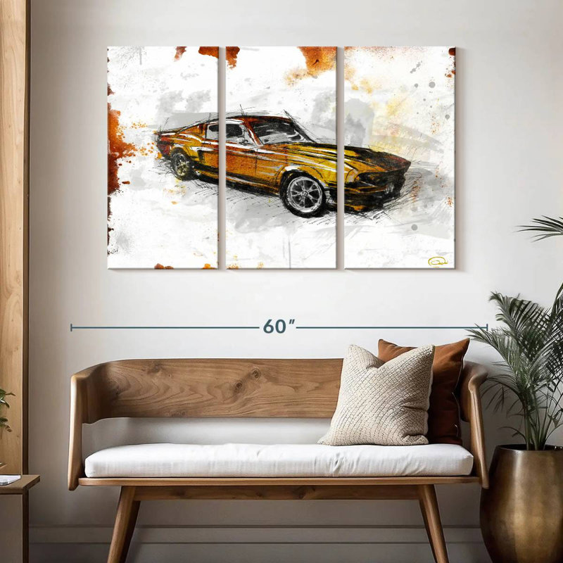 Mehar Car Rust, 32" H x 50" W