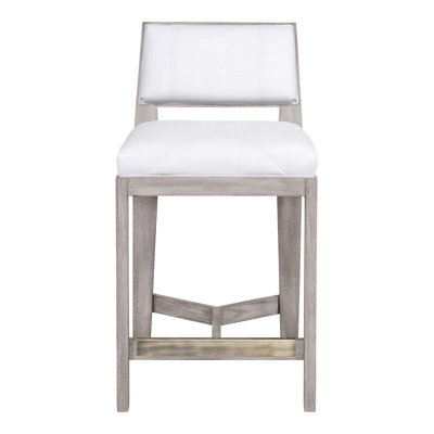 Scoville By Thom Filicia Upholstered Stool with Solid Wood Frame