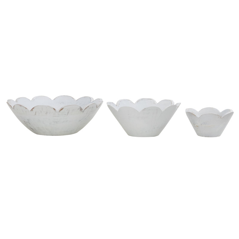 Ensemble de grands bols Cole and Grey, Blanc