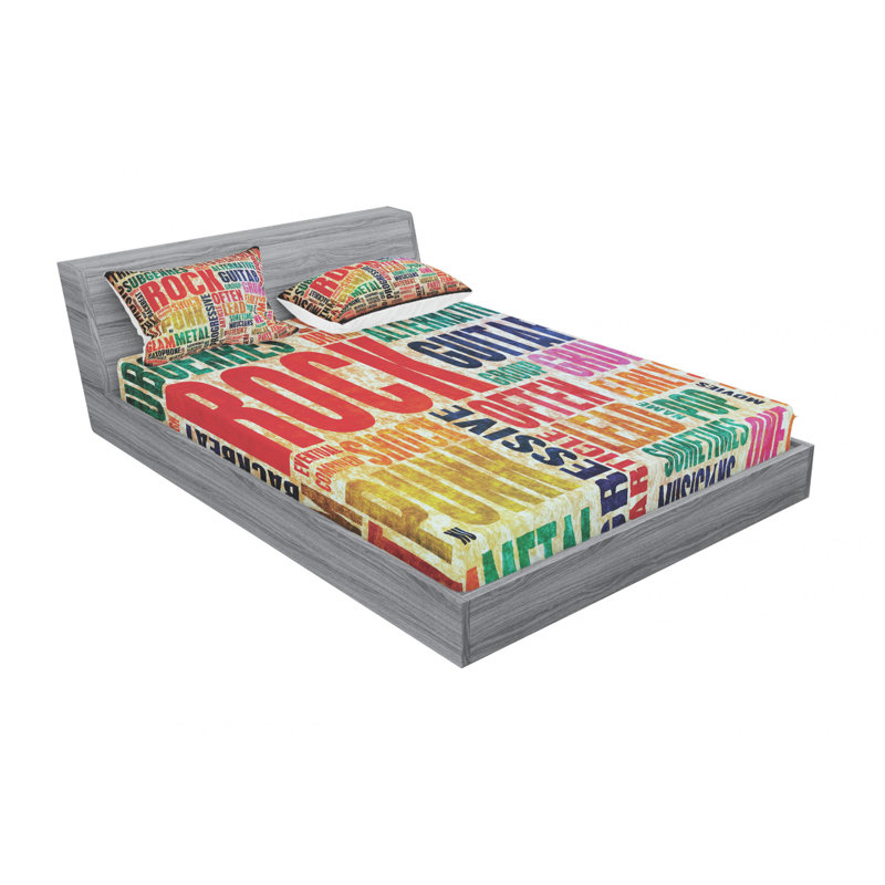 Microfiber Sheet Set, Queen Sheet Set with Fitted Sheet