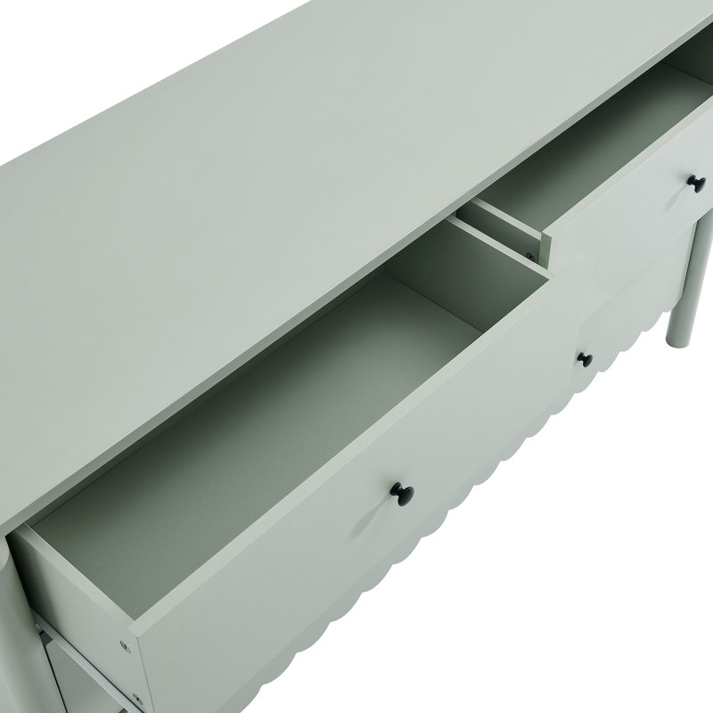 Commode 6 tiroirs Emmeline, Sauge