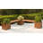 Auxane Powder Coated Steel Outdoor Bench
