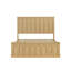 Lit Queen avec rangement hydraulique, plateforme en MDF imitation chêne, style moderne du milieu du siècle-1951723815