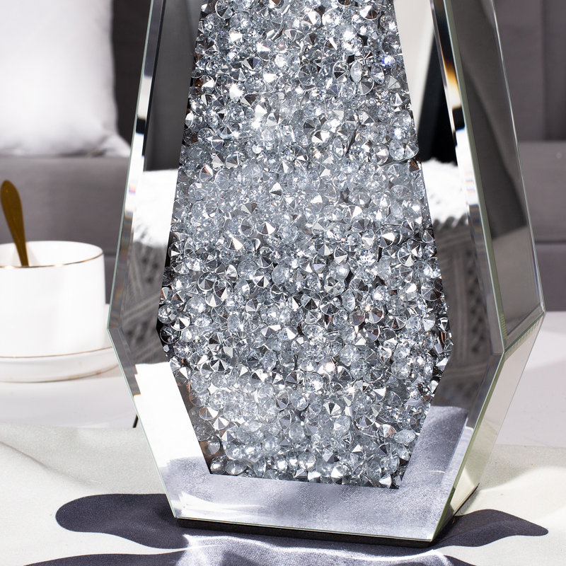 Vase de table d'intérieur en céramique Cerise, Argent argent