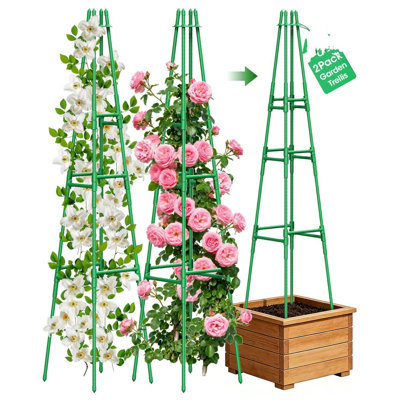 165cm H x 30cm W Metal Trellis