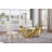 Lebanon Glass Top Trestle Dining Set-355821840-381428322