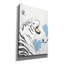 «Japanese Art Style Dessin White Tiger» par Sabrina Balbuena, art mural sur toile, 18 po x 26 po-1844651874