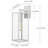 1-Light Outdoor Wall Lantern with Off-white Finish-706458148-674374188