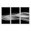 Motif argent scintillant - ensemble de 3 toiles abstraites encadrées-413669831-441278117