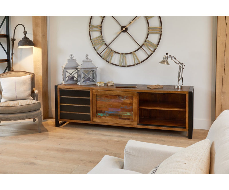 Borrayo 210cm Solid Wood Sideboard