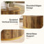 Drum Coffee Table with Storage