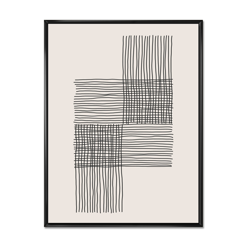 «Minimal Geometric Compostions of Elementary Forms XIX», reproduction sur toile, H 46 po x l 36 po x 1,5 po