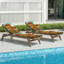 Coussin de patio extérieur de 3 po Peenoke Coussins de chaise de jardin pour l'extérieur