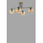 Lustre élégant en métal avec capuchon en verre, finition dorée et noire, 27,6 po x 27,6 po | Douille E27, 40 W maximum | Hauteur: 15,7 pouces | Éclairage élégant pour le salon, la salle à manger et les vestibules, indice de protection IP20-1806105588-1806105590