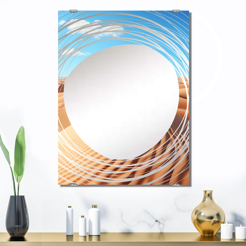 Décoration murale désilée - Miroir du désert MIR140869, 32 po x 24 po