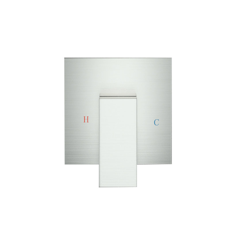 Shower Faucet Wall Mounted In Brushed Nickel Color - Brass, Valve Included Gloss