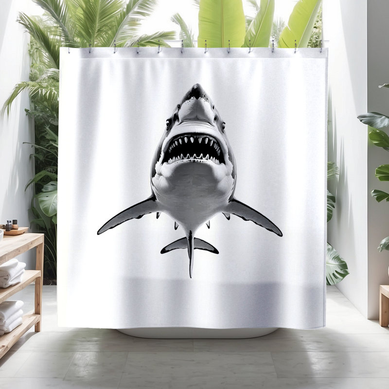 Rideau de douche Jaws