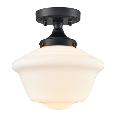 Wilkesville Glass Semi Flush Mount