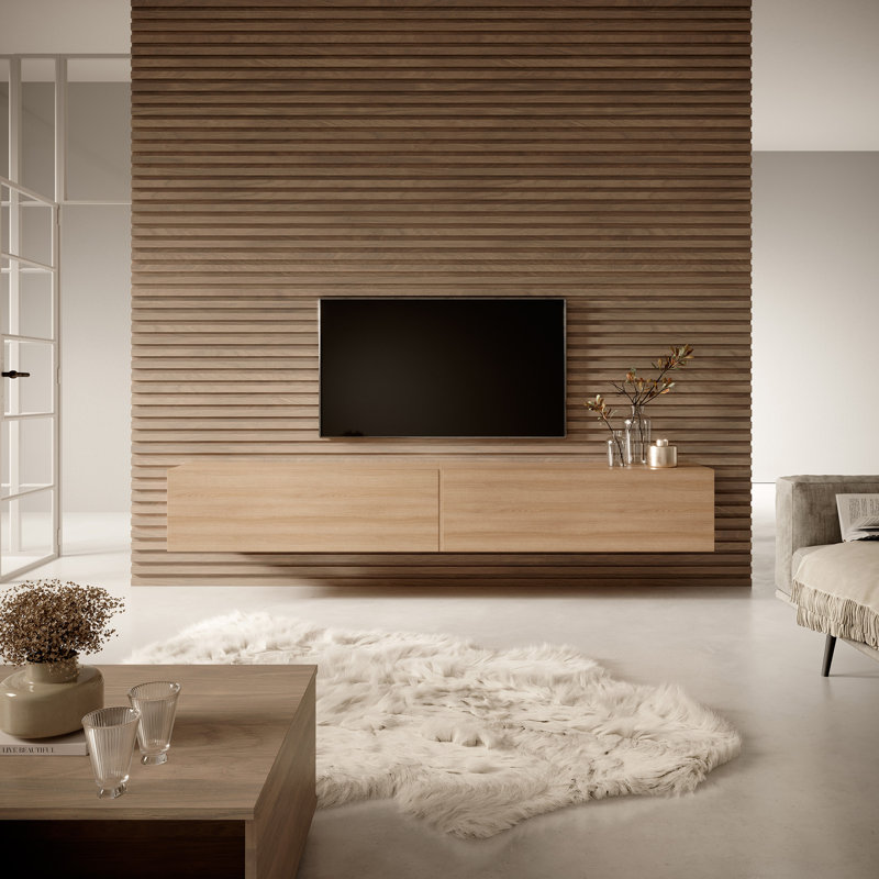 Viehbacher Unfinished Floating TV Stand, 200cm