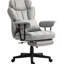 Fauteuil de bureau de 45,3 po à 48,4 po de hauteur, gris, avec 6 points de vibration, soutien lombaire, siège large pour utilisation prolongée et chauffage à 3 niveaux, coussin amovible, capacité de 400 lb