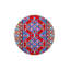 Tapis bleu tissé à motif géométrique-1645505507