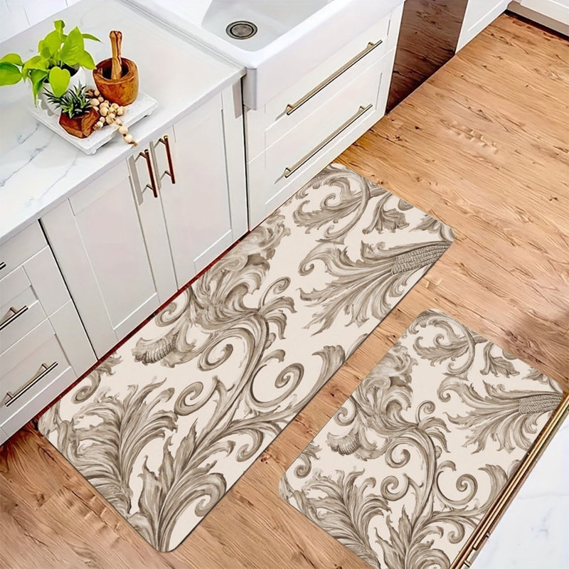 Ensemble de 2 tapis de cuisine élégants