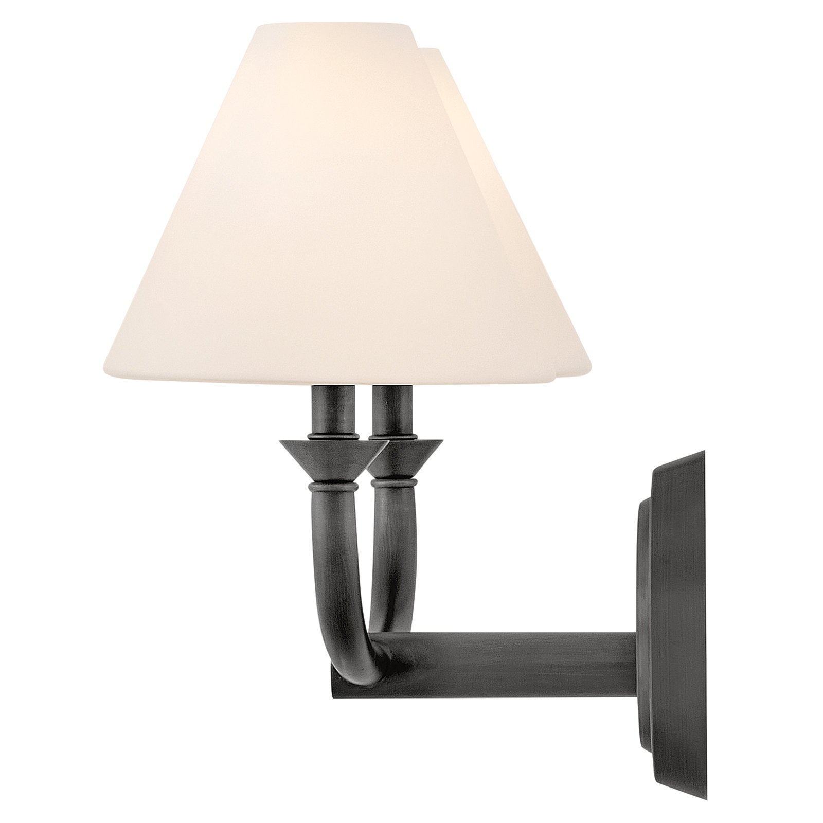 Greta 2-Light Bath Sconce, Black