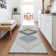 Machine Washable Indoor/Outdoor Xhevrie Gray Rug