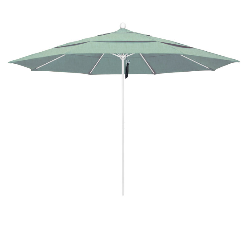 Parasol de marché 11 pi Silva, Pierre noire, Toile spa Sunbrella®