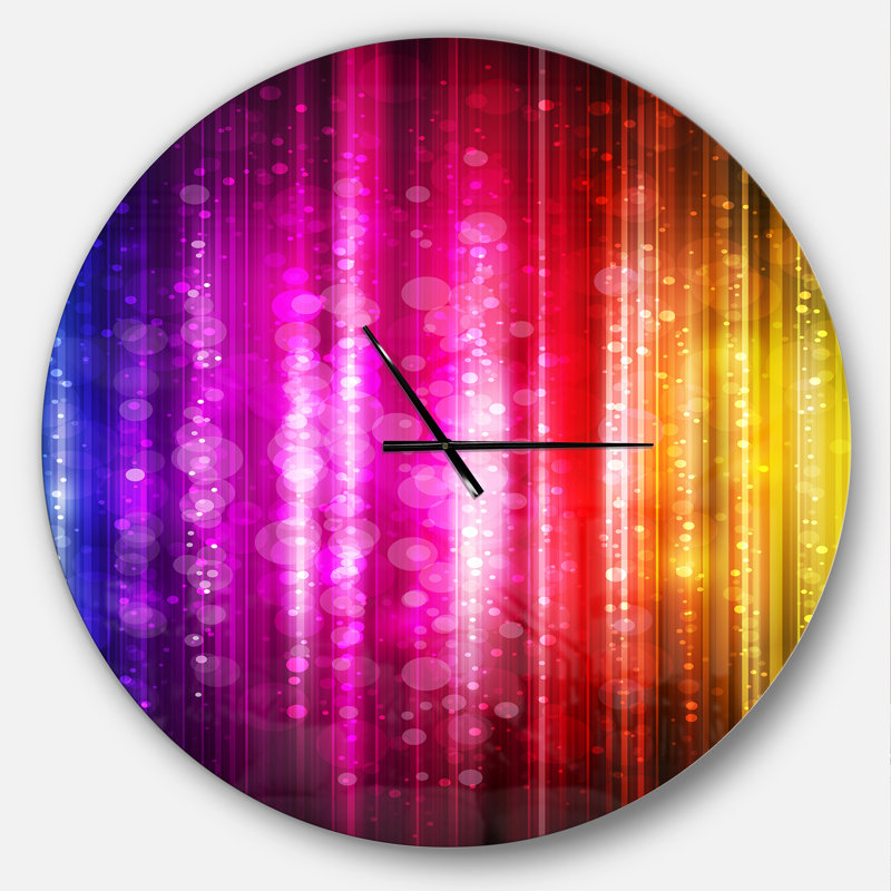 Glowing - horloge murale moderne, Surdimensionné