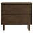 Warm Brown 2-Drawer Nightstand Bedside Table