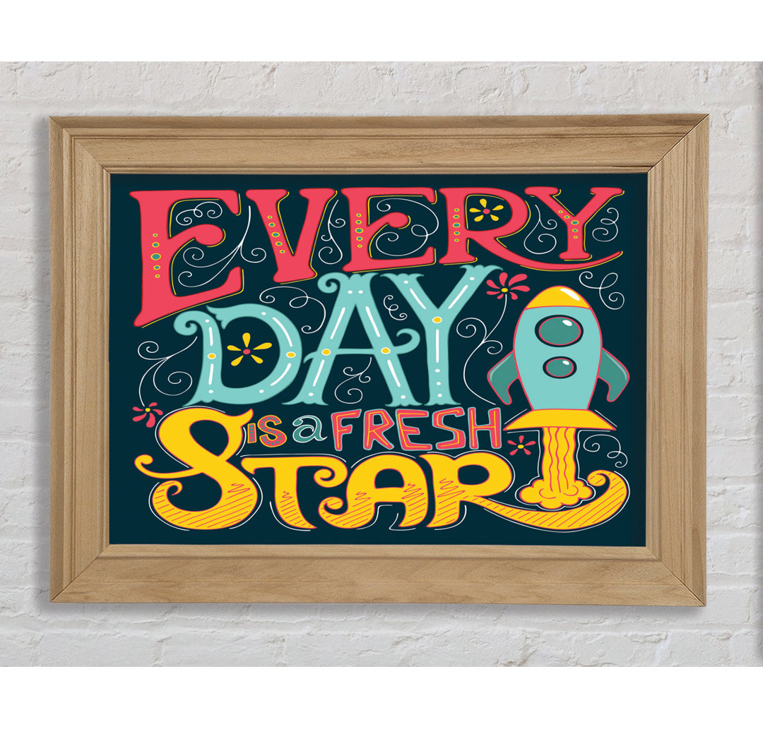 Every Day Is A Fresh Start - Single Picture Frame Typography