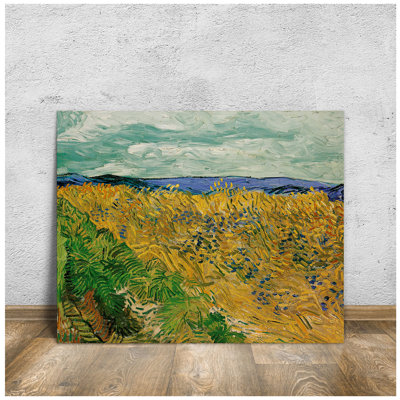 «Wheatfield with Cornflowers» par Vincent Van Gogh, impression sur toile, estampe numérique, art mural pour décoration intérieure