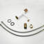 Robinet de salle de bain blanc et rose doré - Robinet pour salle de bain
