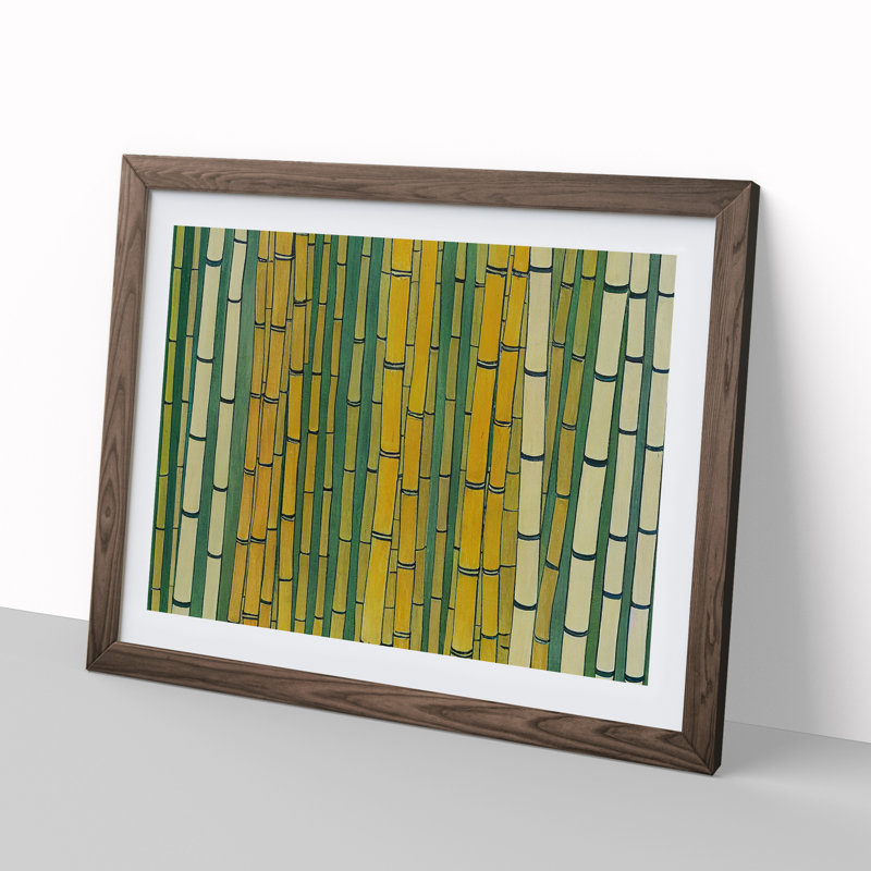 XH1022-7580X Royal Bamboo Forest - Single Picture Frame Painting, 34cm H x 46cm W x 2cm D, Walnut