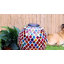 Globe terrestre extérieur en verre mosaïque 10 "avec fleurs solaires Vas Blue Cool Blossoms-462311176-451241623
