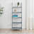 Natrona Gray 72" H x 25.25" W Solid Wood Five Shelf Ladder Bookcase-372377374