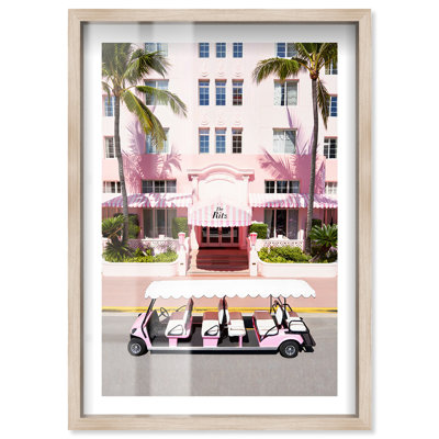 «Pink Paradise Palms Shadowbox» par Notoriart