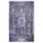 Tapis 9 x 12 - lavable, teint, à poils courts pour la chambre à coucher, la salle à manger, antidérapant anthracite, cuisine de salon