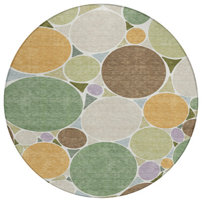 Machine Washable Indoor/Outdoor Chantille ACN2516 Geometric Rug