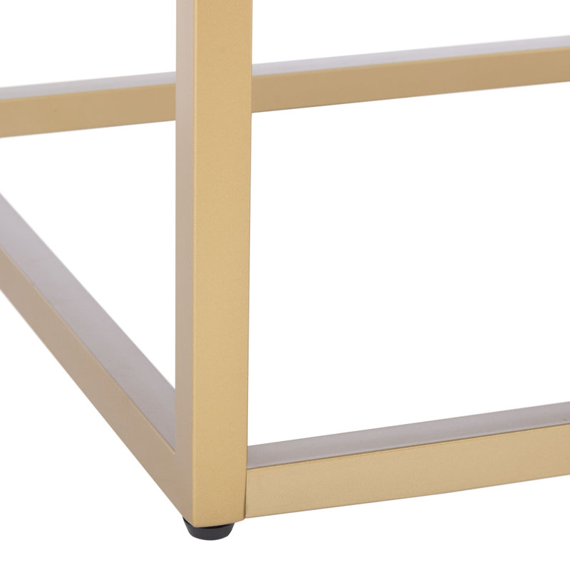 Banc rembourré Andy, Similicuir gris foncé