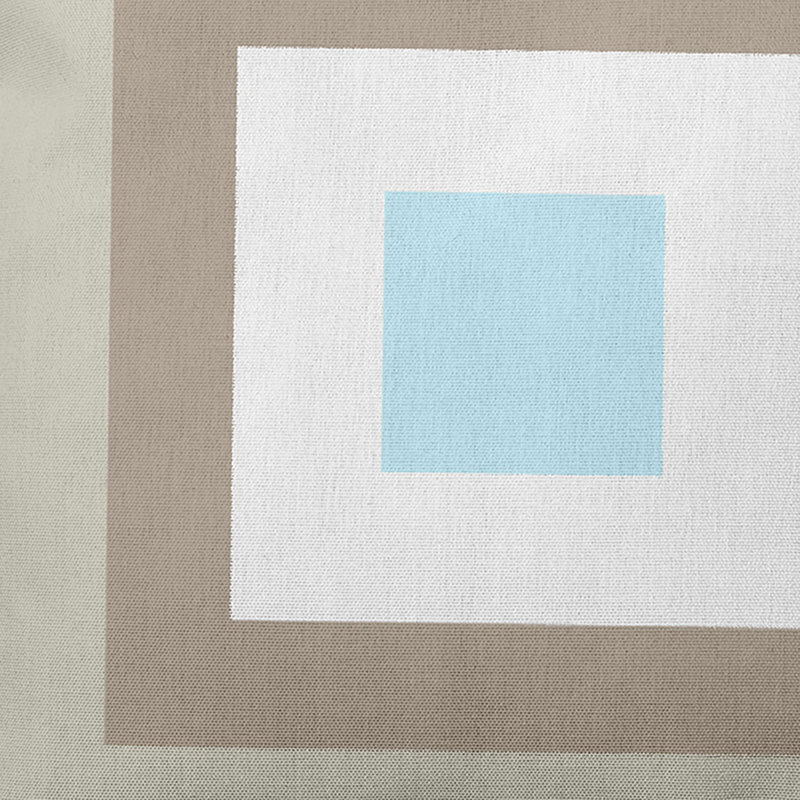 Housse et insert de coussin géométrique carré, H 26 po x l 26 po, Avoine / Omar