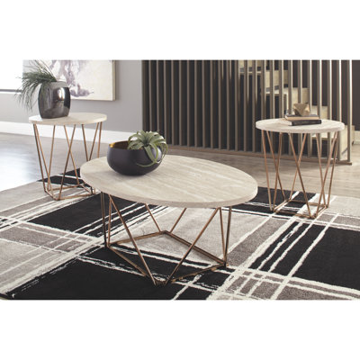 Ensemble de tables basses 3 pièces Lembo
