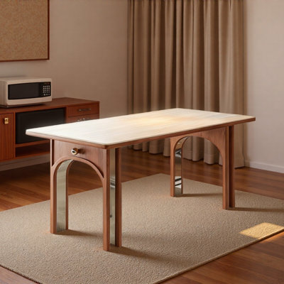 Beautiful And Practical Rectangular Dining Table