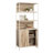 Bookcase With Doors, Brown finish