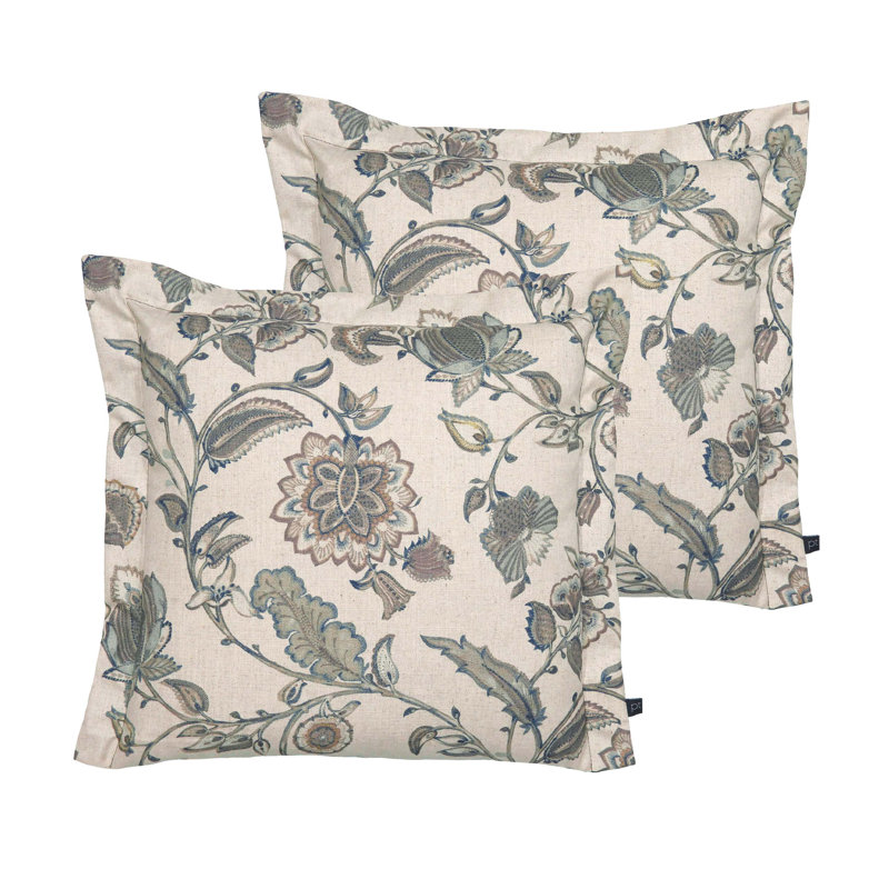 Floral Square Cushion, Polyester/Polyfill