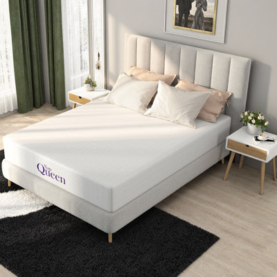 Matelas en mousse à mémoire de forme très grand LUMERIS de 8 po - Mousse ferme, support de colonne vertébrale et livraison en boîte pour les personnes qui dorment sur le ventre