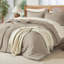 Ensemble de couette prélavée Suncomfy pour lit Cal King, 7 pièces, vert olive-134073156-135727819
